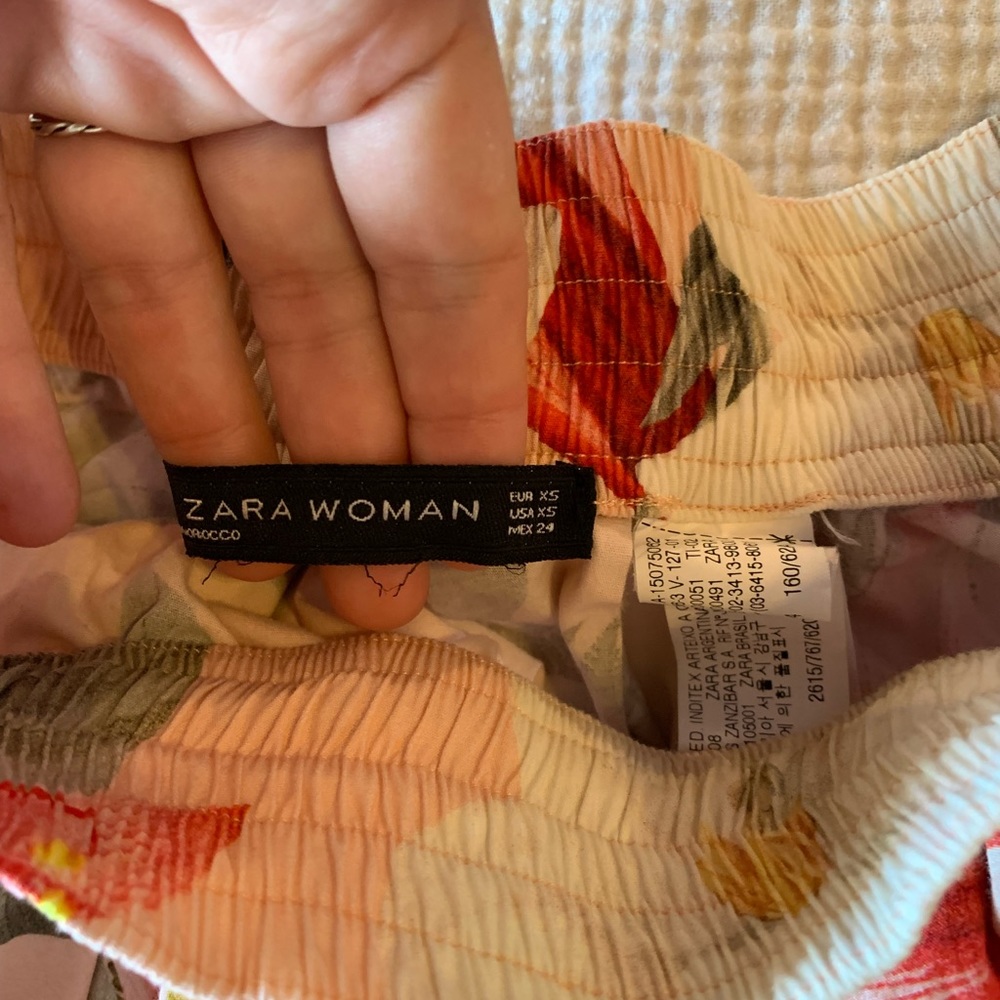 Zara Woman Tropical MIDI-skirt with pockets - Picture 3 of 3